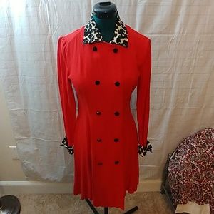 Vintage Double Breasted Coat Dress